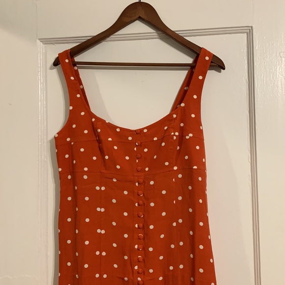 β¨ Anthropologie Sweetheart Button-Front Dress Sz 10 - Picture 6 of 10